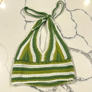 Hollister Crochet Halter Top